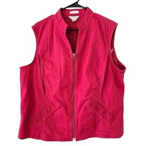 CJ Banks Red Women's Vest